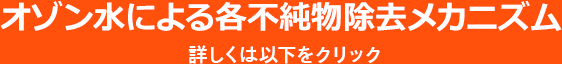 オゾン水による各不純物除去メカニズム